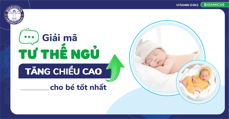 MẸ CẦN BIẾT 2 Tư thế ngủ tăng chiều cao cho bé