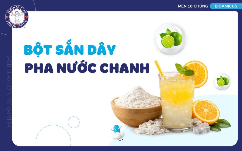bột sẵn d&acirc;y v&agrave; chanh tăng t&aacute;c dụng trị t&aacute;o b&oacute;n cho trẻ