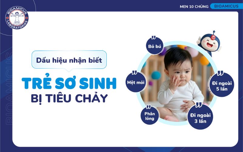 Dấu hiệu trẻ sơ sinh bị ti&ecirc;u chảy