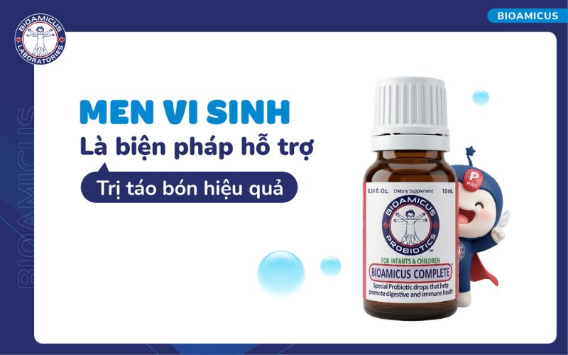 Men vi sinh hỗ trợ t&aacute;o b&oacute;n
