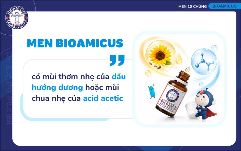 men bioamicus c&oacute; m&ugrave;i dầu hướng dương hoặc m&ugrave;i giấm