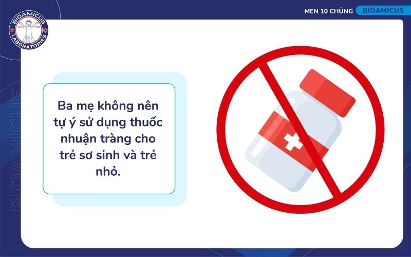 Kh&ocirc;ng n&ecirc;n tự &yacute; d&ugrave;ng thuốc nhuận tr&agrave;ng cho trẻ t&aacute;o b&oacute;n