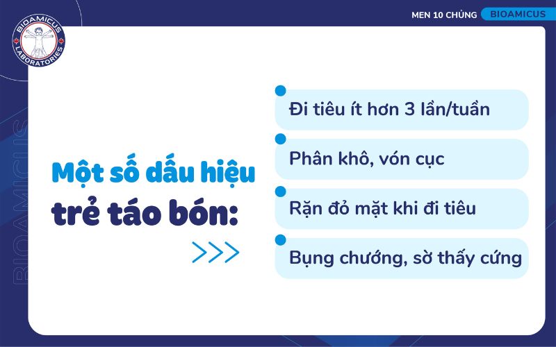 Một số dấu hiệu trẻ t&aacute;o b&oacute;n