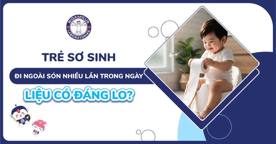 Trẻ sơ sinh đi ngoài són nhiều lần trong ngày - Liệu có đáng lo?