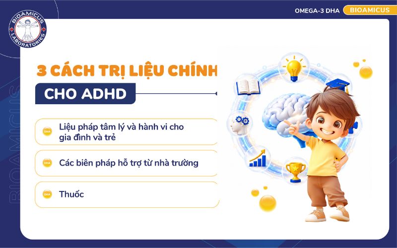 3 c&aacute;ch trị liệu ch&iacute;nh cho ADHD