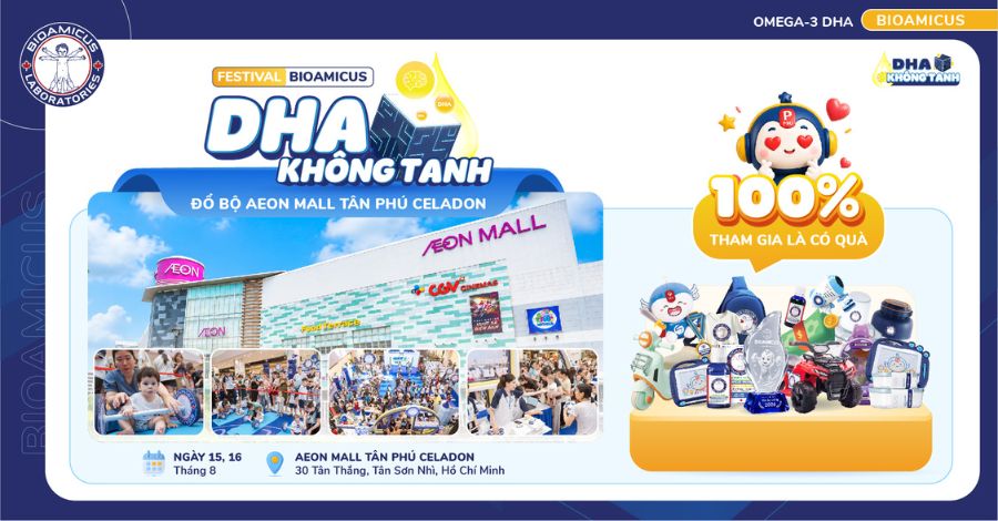 Festival BioAmicus DHA không tanh 2026 chính thức gọi tên TP Hồ Chí Minh