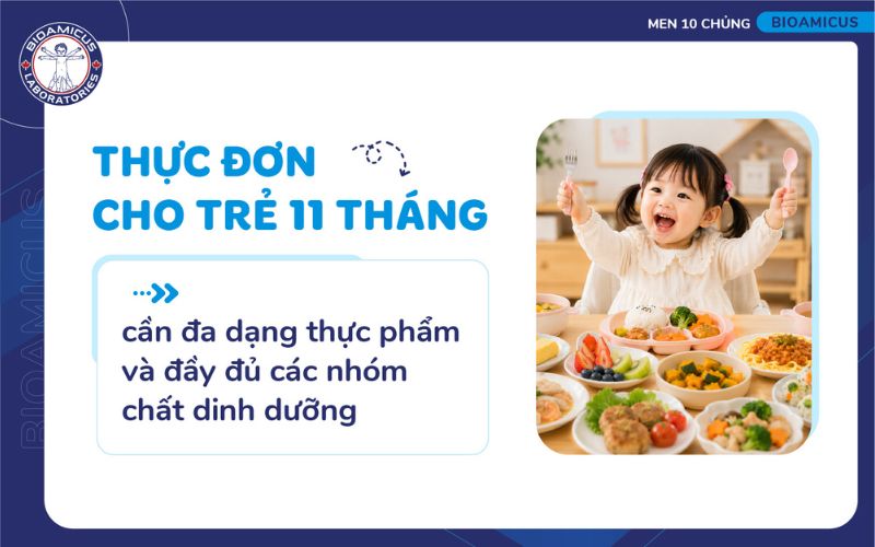 Lưu ý khi xây dựng thực đơn cho bé