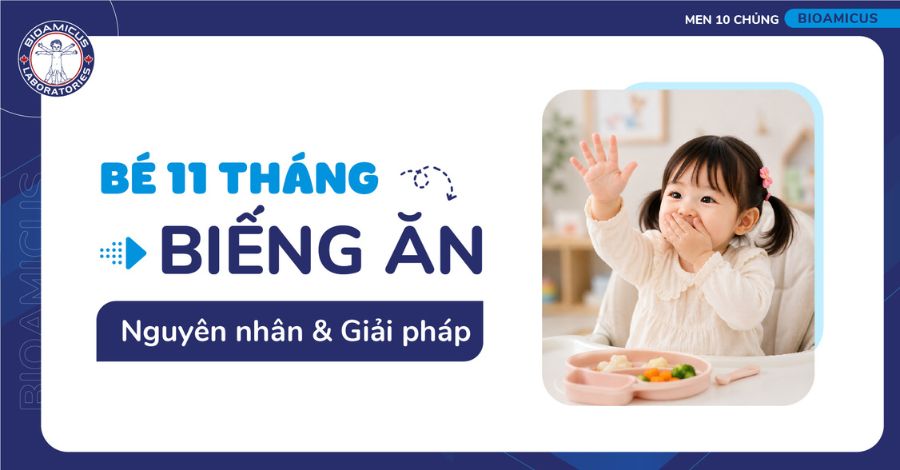Bé 11 tháng biếng ăn, chậm tăng cân - Mẹ phải làm gì?