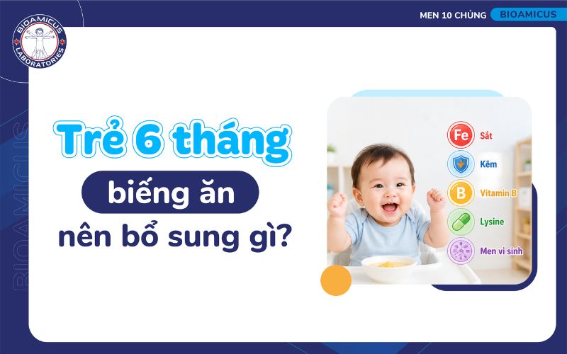 Trẻ 6 tháng biếng ăn nên bổ sung gì?