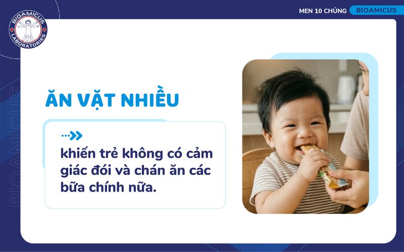Ăn vặt nhiều khiến trẻ kh&ocirc;ng hứng th&uacute; với bữa ăn ch&iacute;nh