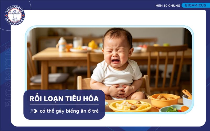 Rối loạn ti&ecirc;u h&oacute;a g&acirc;y biếng ăn ở trẻ