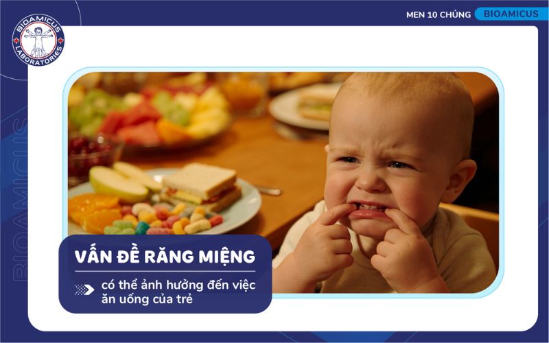 Vấn đề răng miệng g&acirc;y biếng ăn