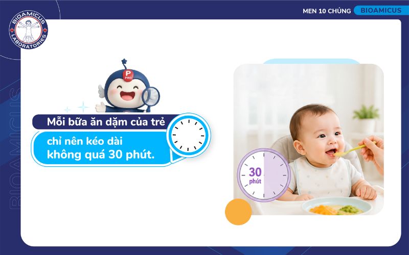H&atilde;y giới hạn thời gian mỗi bữa của trẻ
