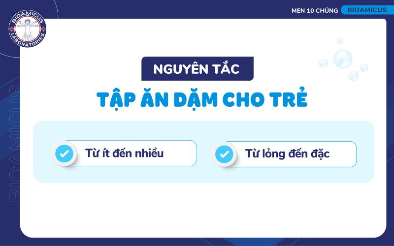 Nguyên tắc cho trẻ ăn dặm