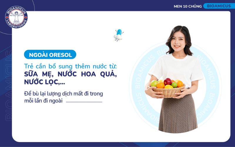Bổ sung nước cho trẻ tiêu chảy cấp