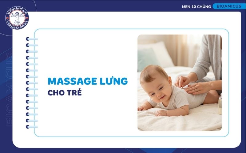 Massage lưng cho trẻ