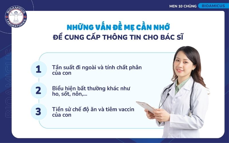 Những điều mẹ cần nhớ để cung cấp th&ocirc;ng tin cho b&aacute;c sĩ