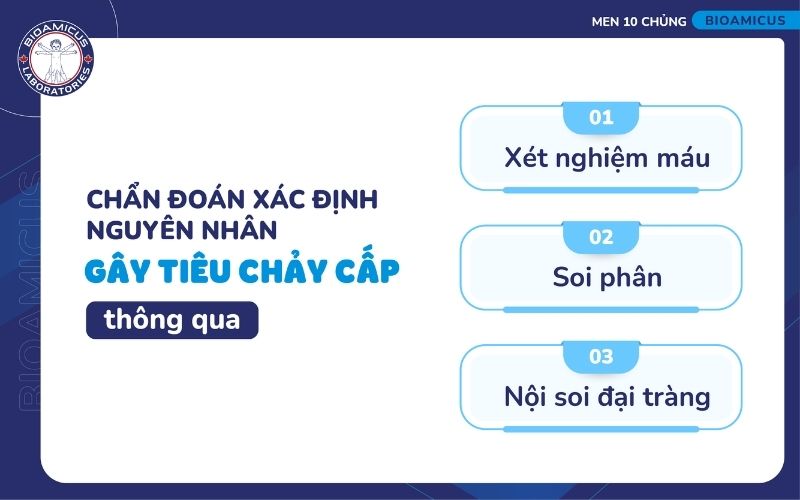 X&eacute;t nghiệm chẩn đo&aacute;n nguy&ecirc;n nh&acirc;n ti&ecirc;u chảy cấp
