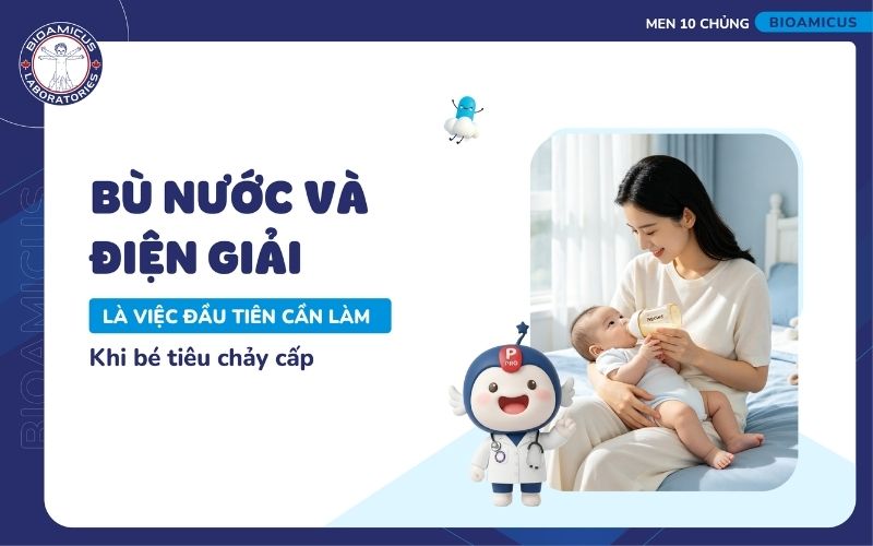 B&ugrave; nước cho trẻ l&agrave; việc đầu ti&ecirc;n cần l&agrave;m khi b&eacute; ti&ecirc;u chảy cấp