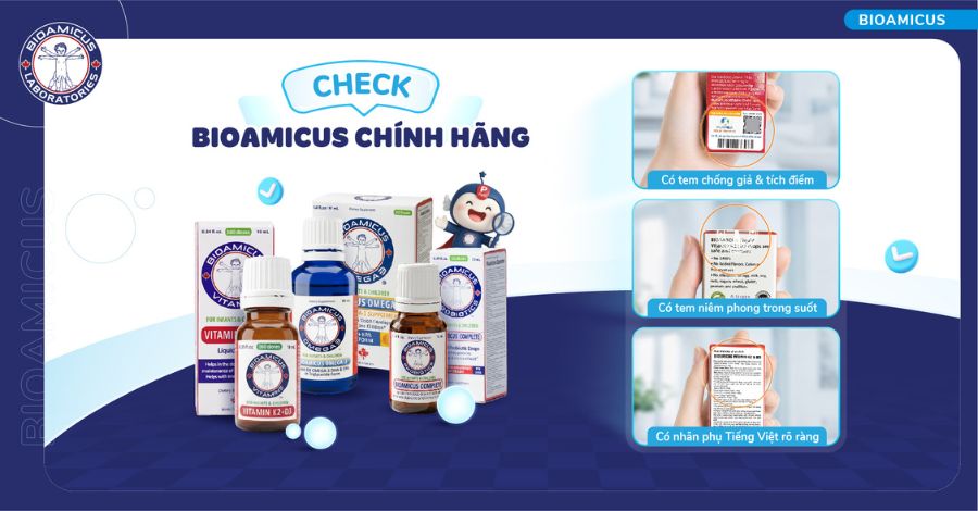 8+ đặc điểm nhận biết BioAmicus chính hãng