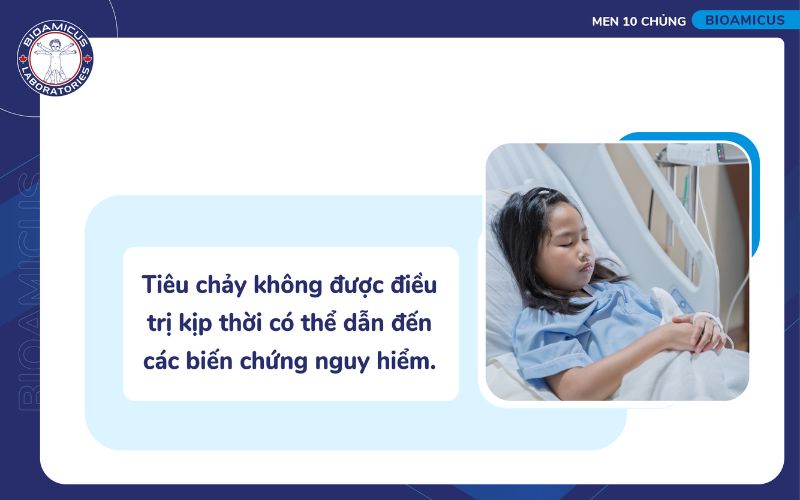 Tiêu chảy không điều trị kịp thời có thể gây biến chứng