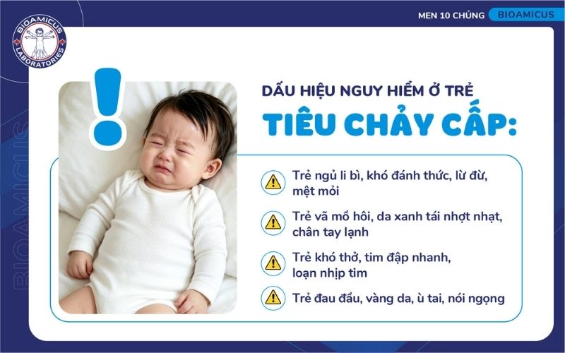 Dấu hiệu nguy hiểm ở trẻ ti&ecirc;u chảy cấp
