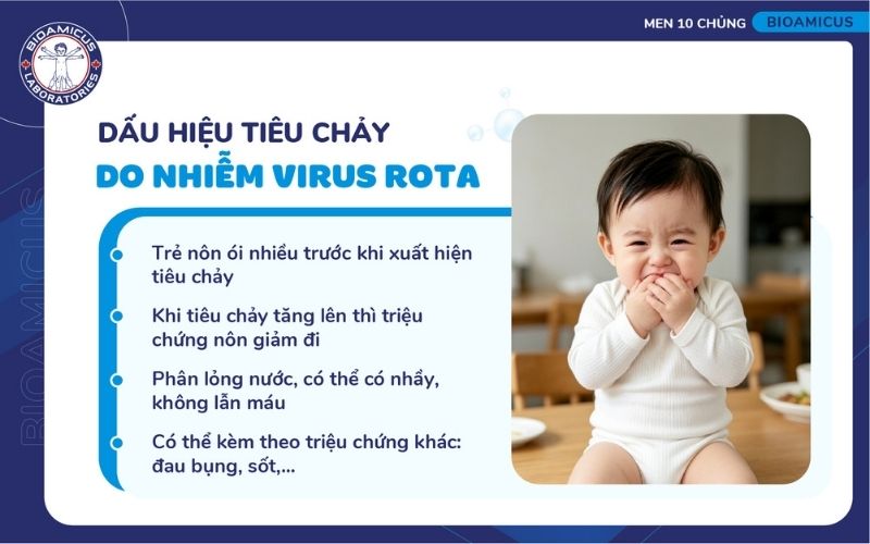 Dấu hiệu tiêu chảy cấp do nhiễm virus Rota