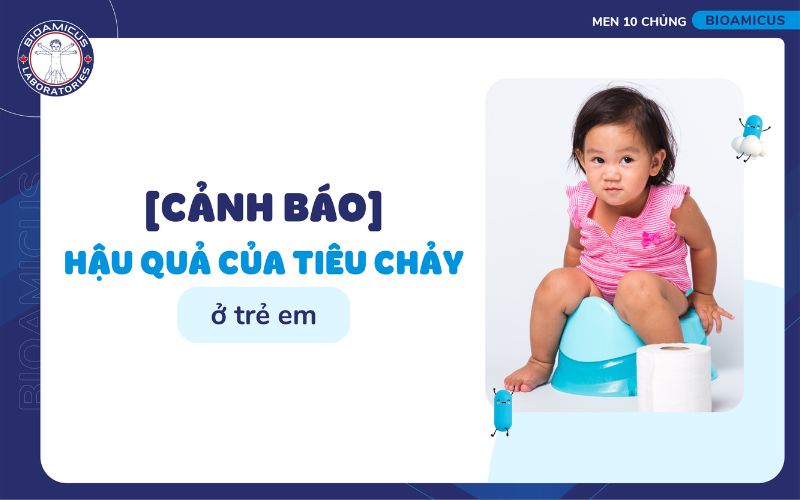 Hậu quả của ti&ecirc;u chảy ở trẻ em