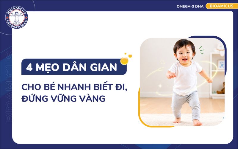 4 mẹo d&acirc;n gian cho trẻ nhanh biết đi
