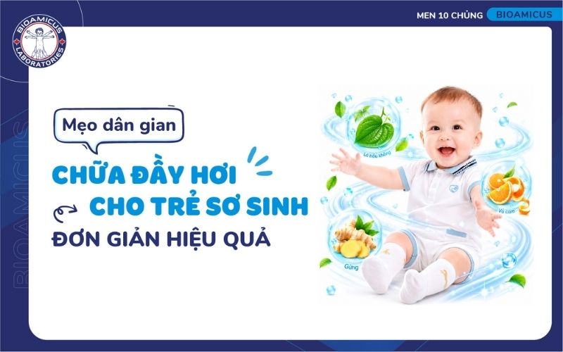 Mẹo d&acirc;n gian chữa đầy hơi cho trẻ sơ sinh
