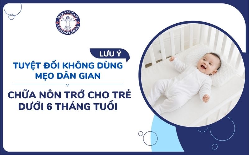 Kh&ocirc;ng n&ecirc;n d&ugrave;ng mẹo d&acirc;n gian cho trẻ dưới 6 th&aacute;ng tuổi