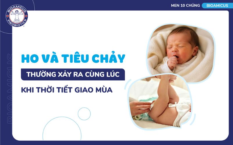 Ho và tiêu chảy khi giao mùa