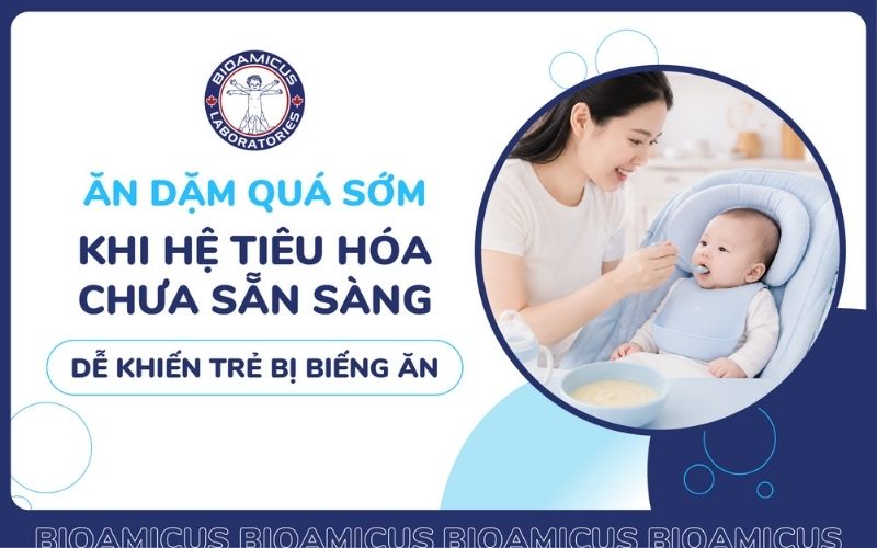 Trẻ biếng ăn do ăn dặm sớm