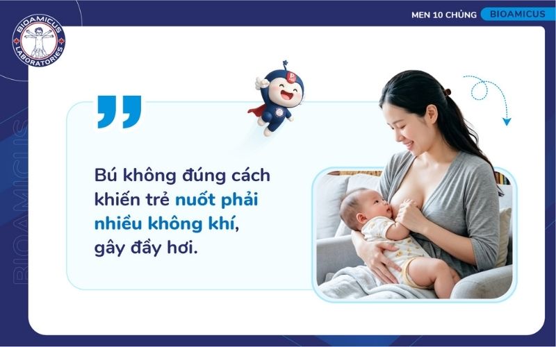 B&uacute; kh&ocirc;ng đ&uacute;ng c&aacute;ch g&acirc;y chướng bụng đầy hơi