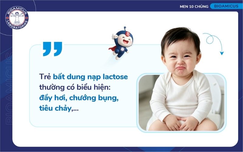 Trẻ c&oacute; thể bị chướng bụng đầy hơi do bất dung nạp lactose