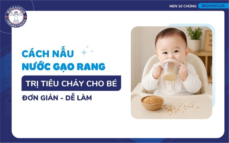 Nước gạo rang trị tiêu chảy