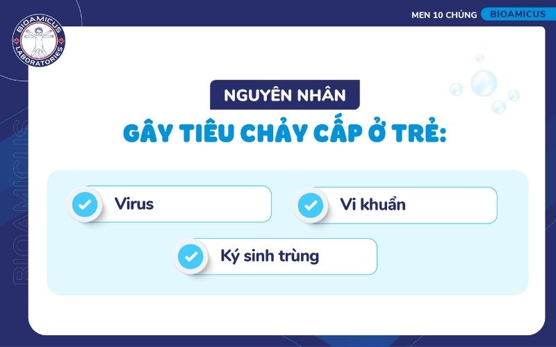 Nguy&ecirc;n nh&acirc;n g&acirc;y ti&ecirc;u chảy cấp ở trẻ