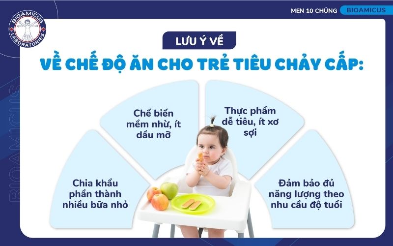 Chế độ dinh dưỡng cho trẻ bị ti&ecirc;u chảy cấp