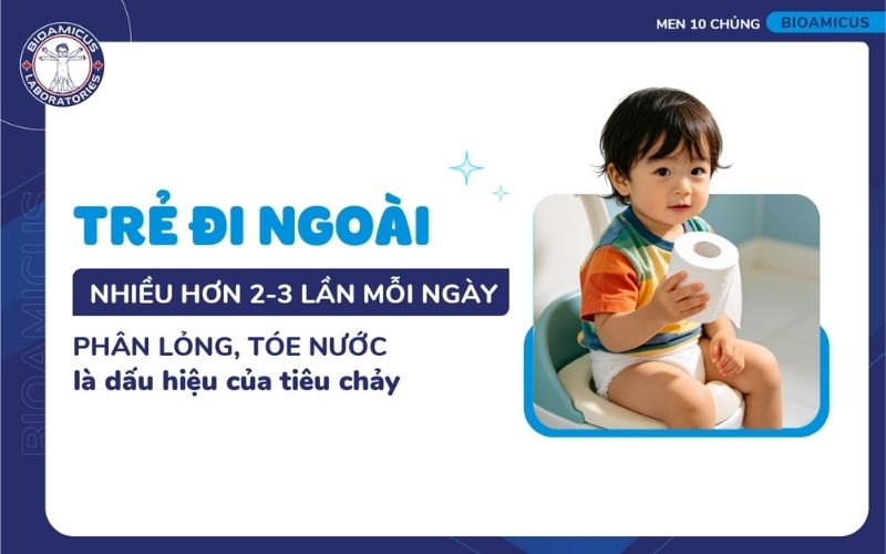 Dấu hiệu trẻ ti&ecirc;u chảy nhiễm khuẩn