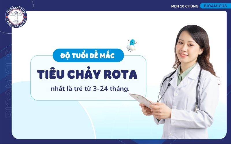 Trẻ 3-24 tháng tuổi dễ mắc tiêu chảy rota