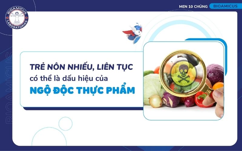 Ngộ độc thực phẩm g&acirc;y n&ocirc;n mửa ở trẻ