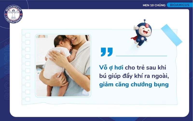 Vỗ ợ hơi cho trẻ
