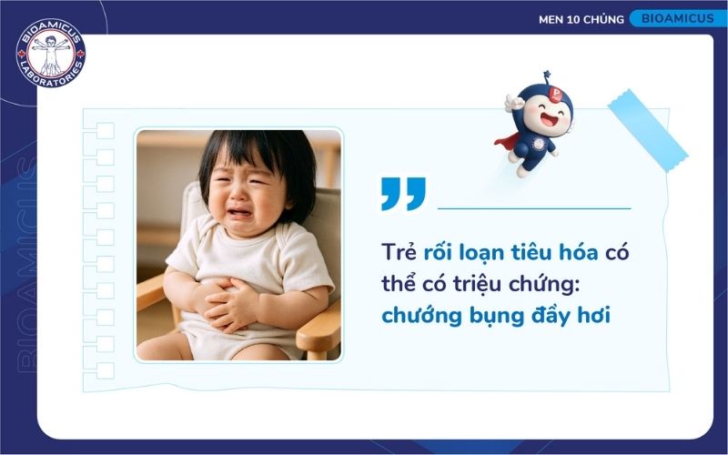 Trẻ bị chướng bụng do rối loạn ti&ecirc;u h&oacute;a