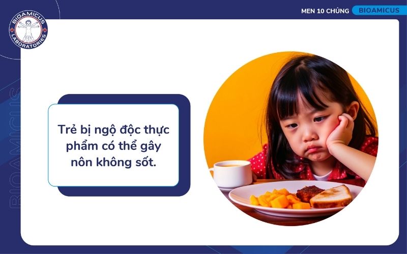 Ngộ độc thực phẩm c&oacute; thể g&acirc;y n&ocirc;n kh&ocirc;ng sốt