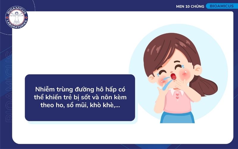 Nhiễm tr&ugrave;ng ti&ecirc;u h&oacute;a c&oacute; thể g&acirc;y sốt v&agrave; n&ocirc;n