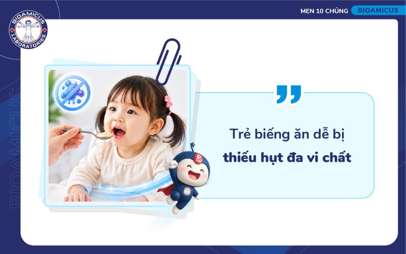 Trẻ biếng ăn n&ecirc;n được bổ sung vi chất