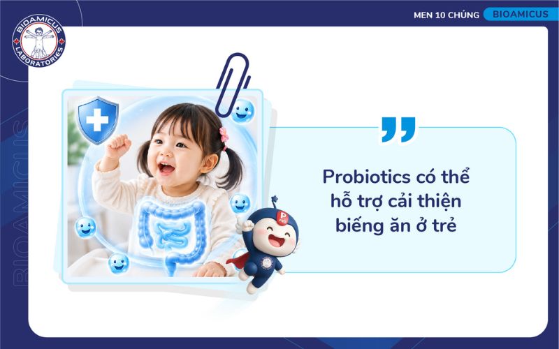 Bổ sung Probiotic cho trẻ biếng ăn