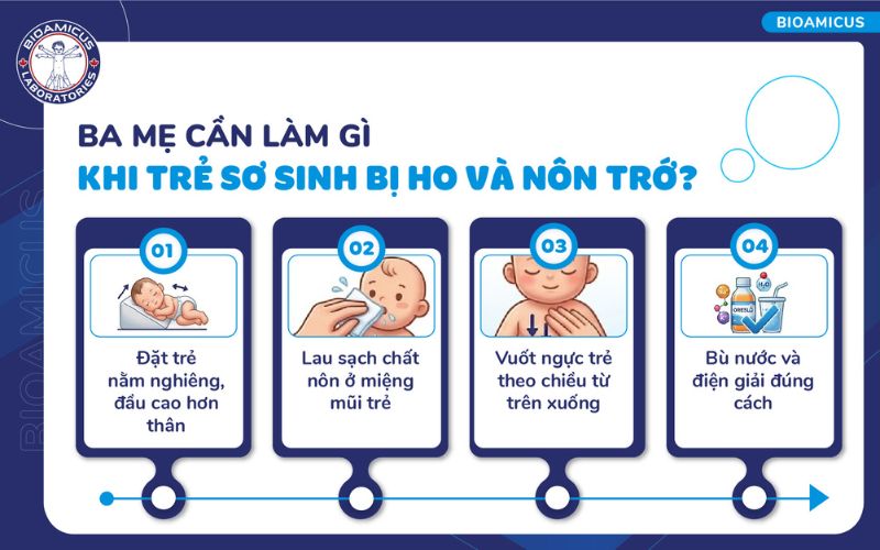 C&aacute;ch xử tr&iacute; khi trẻ bị ho v&agrave; n&ocirc;n trớ