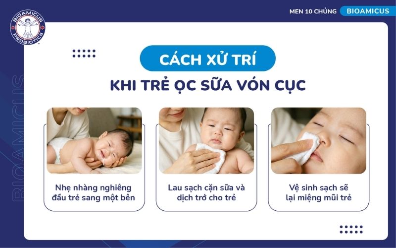 C&aacute;ch xử tr&iacute; khi trẻ ọc sữa v&oacute;n cục