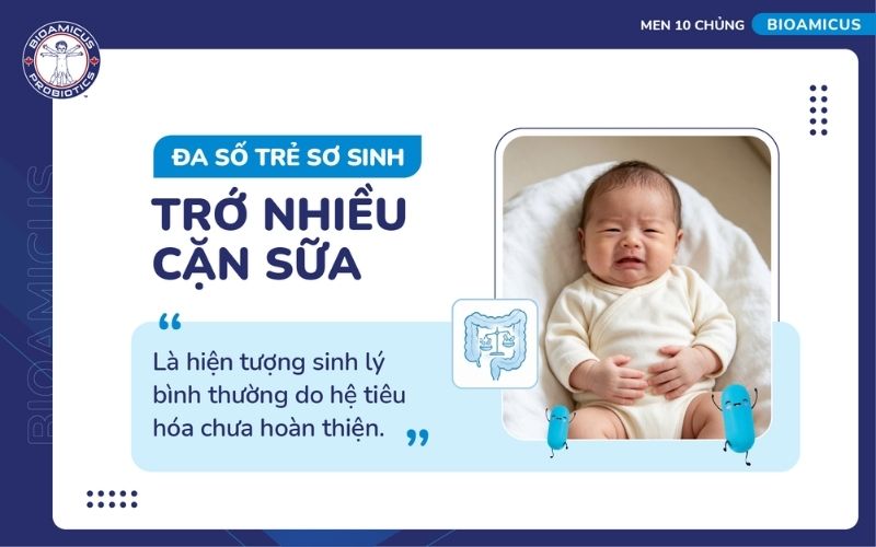 Đa số trẻ sơ sinh trớ cặn sữa do ti&ecirc;u h&oacute;a chưa ho&agrave;n thiện